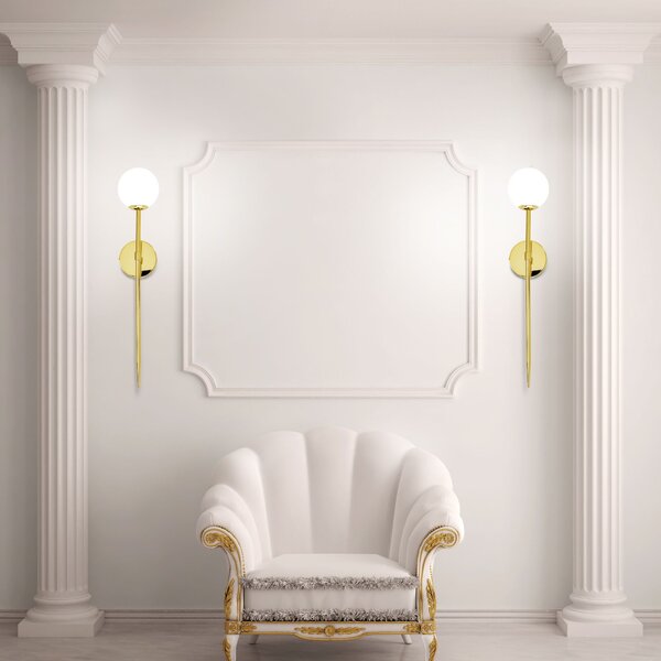 Toolight - Moderní nástěnné svítidlo 52cm APP578-1W 1xG9, zlatá, OSW-08757