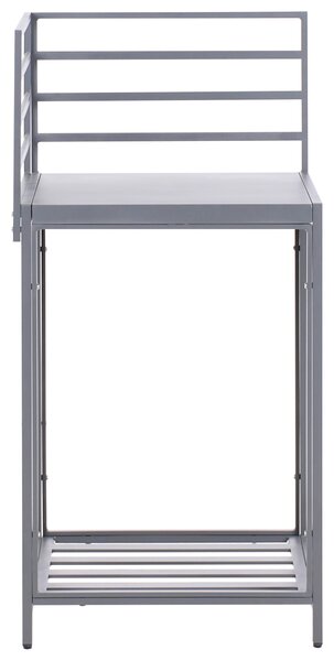 4dílná venkovní kuchyňská souprava s dřezem MIRADOR Umělý ratan Šedá