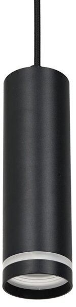 Lustr na lanku do lištového systému PIPE 1xGU10/25W/230V černá