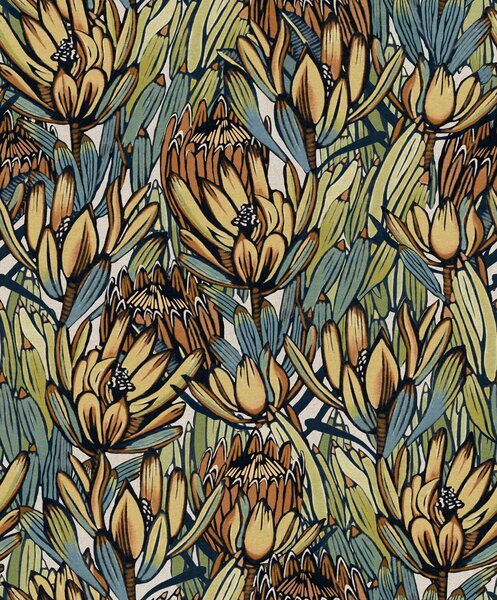 Květinová vliesová tapeta na zeď, BA26031, Brazil, Decoprint