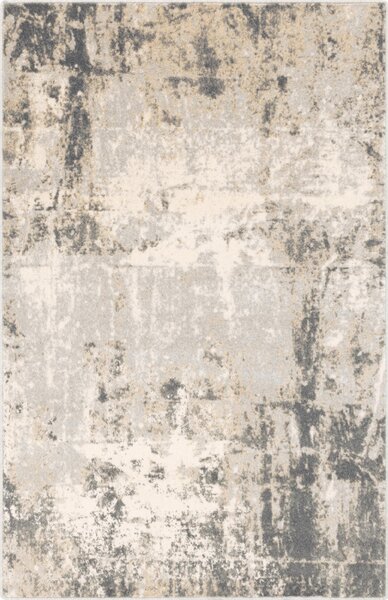 Agnella moderní vlněný koberec Isfahan M Contre Popelatý Abstraktní šedý Rozměr: 160x240 cm