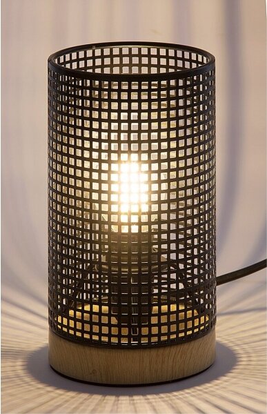 Rabalux 3180 - Stolní lampa BOOGIE 1xE14/25W/230V buk