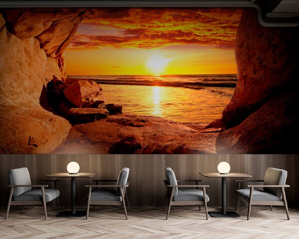 Fototapeta Západ slunce nad vodní plochou, Mořské fototapety, Populární fototapety, u60242 - Tapeko.co.cz