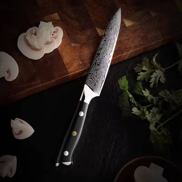 Víceúčelový nůž z damaškové oceli SaKuRo G10 12,7 cm