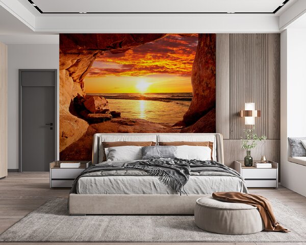 Fototapeta Západ slunce nad vodní plochou, Mořské fototapety, Populární fototapety, u60242 - Tapeko.co.cz