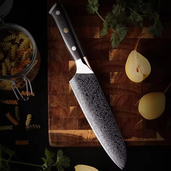 Santoku nůž z damaškové oceli SaKuRo G10 20,3 cm