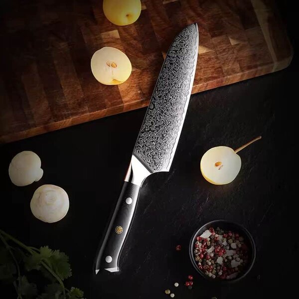 Santoku nůž z damaškové oceli SaKuRo G10 20,3 cm