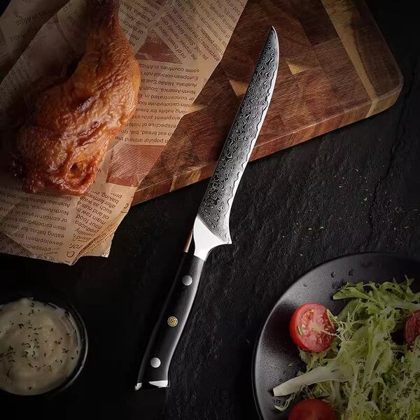 Vykošťovací nůž z damaškové oceli SaKuRo G10 14 cm