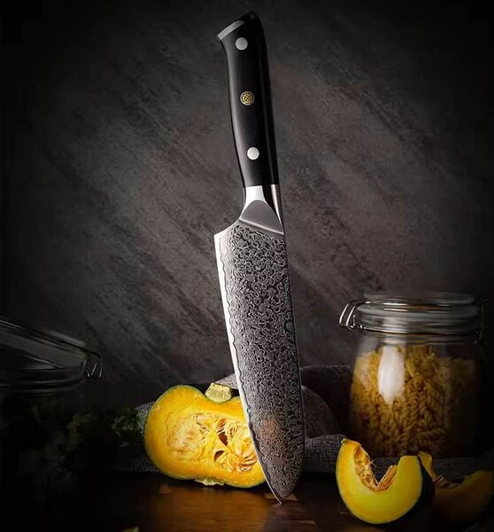 Santoku nůž z damaškové oceli SaKuRo G10 20,3 cm
