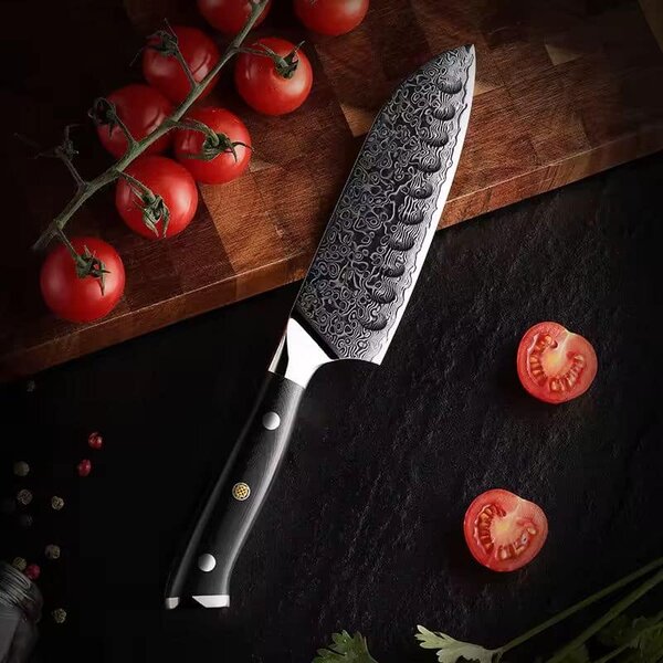 Santoku nůž z damaškové oceli SaKuRo G10 12,7 cm