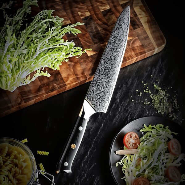Šéfkuchařský nůž z damaškové oceli SaKuRo G10 20,3 cm