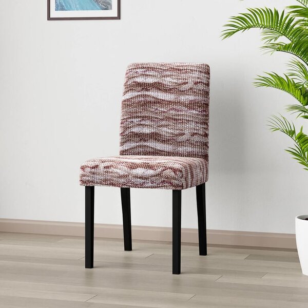 Bielastické potahy OCEANO NOVÉ hnědo-vínové židle s opěradlem 2 ks (45 x 45 x 50 cm)
