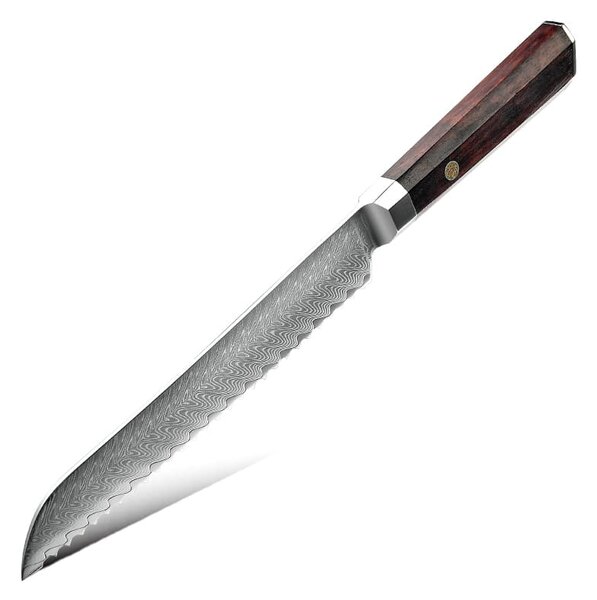 Nůž na pečivo z damaškové oceli SaKuRo Palisandr 20,3 cm