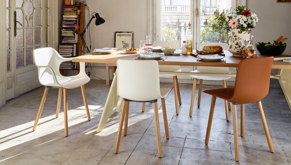 Vitra designové židle Hal RE Wood