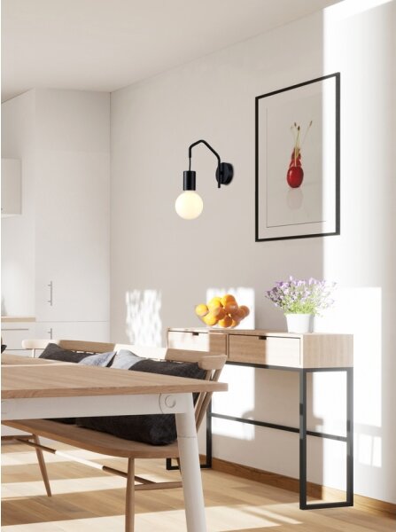 Nástěnná lampa BASSO 1xE27/40W/230V černá