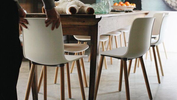 Vitra designové židle Hal RE Wood