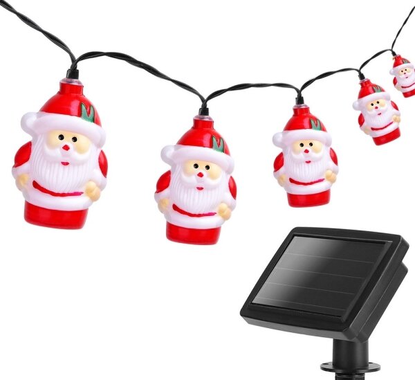 Aigostar - LED solární řetěz 10xLED/3,8 m IP44 studená bílá