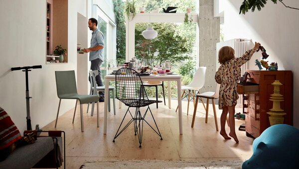 Vitra designové židle Hal RE Wood