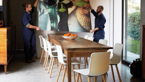 Vitra designové židle Hal RE Wood