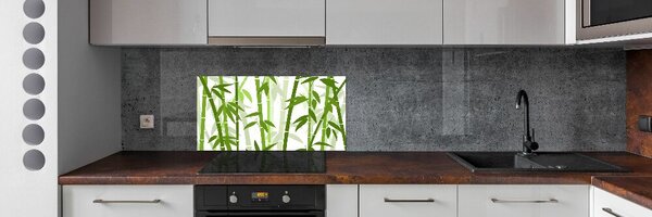 Skleněný panel do kuchyně Bambus pksh-131568514