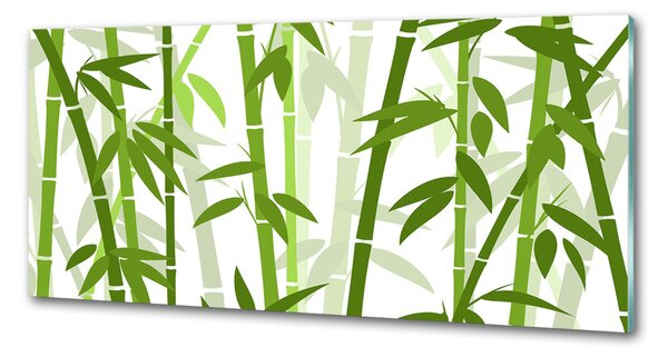 Skleněný panel do kuchyně Bambus pksh-131568514