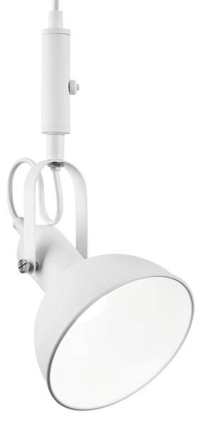 Lustr na lanku IRMA 1xE14/28W/230V bílá