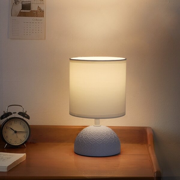 Aigostar - Stolní lampa 1xE14/40W/230V modrá/bílá