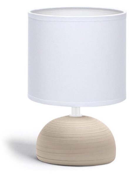 Aigostar - Stolní lampa 1xE14/40W/230V béžová/bílá