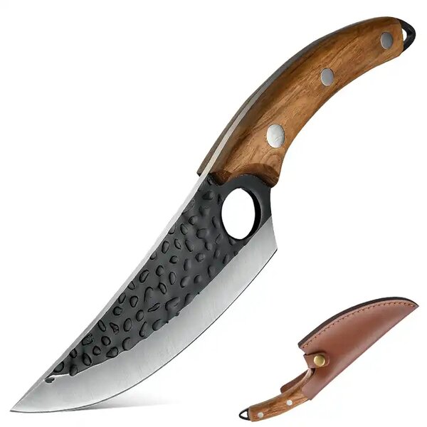 Outdoorový nůž z nerezové oceli SaKuro Palisandr s pouzdrem 15,2 cm