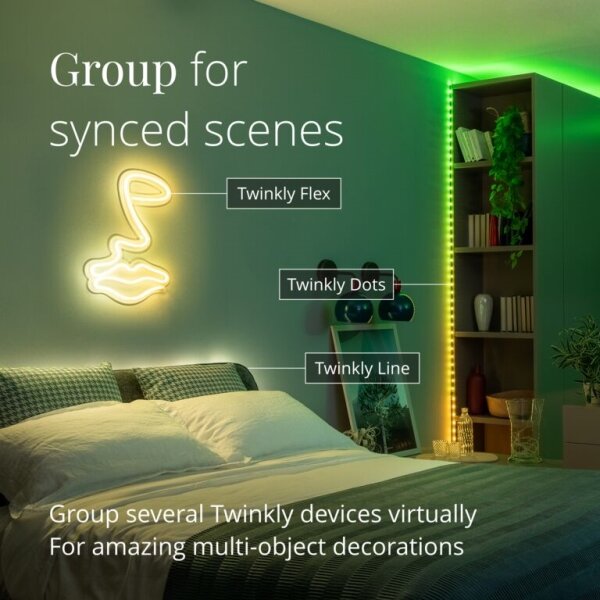 Twinkly TWD200STP-BEU - LED RGB Venkovní stmívatelný pásek 200xLED 10m IP44 WiFi