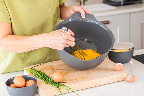 KitchenAid Míchací a zadělávací mísy KitchenAid, set 3 ks, šedé KQG175OSCGG