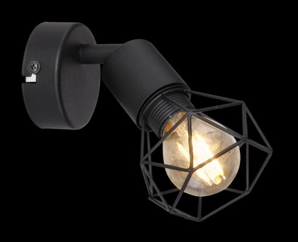Globo - LED Nástěnné bodové svítidlo XARA 1xE14/6W/230V černá