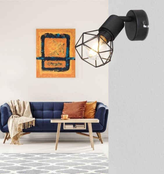 Globo - LED Nástěnné bodové svítidlo XARA 1xE14/6W/230V černá