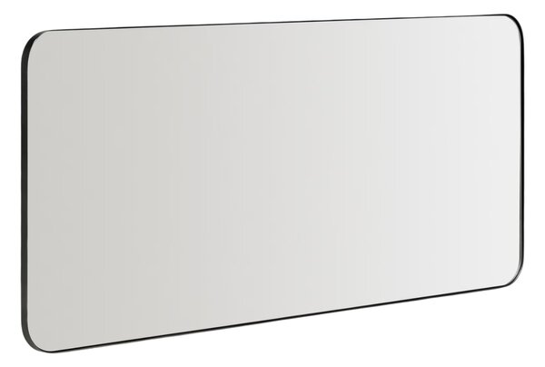 Kave Home Černé kovové závěsné zrcadlo Marco 180 x 80 cm
