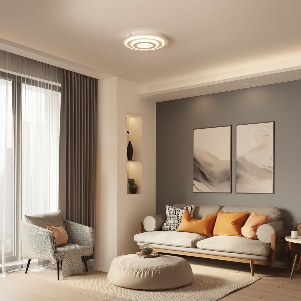 Wofi 9464.01.06.9000 - LED Stropní svítidlo FLYNN LED/25W/230V pr. 60 cm bílá