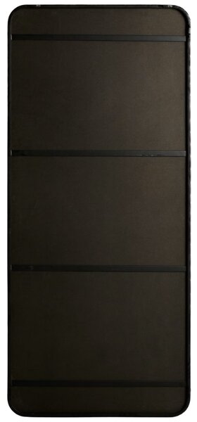 Kave Home Černé kovové závěsné zrcadlo Marco 180 x 80 cm