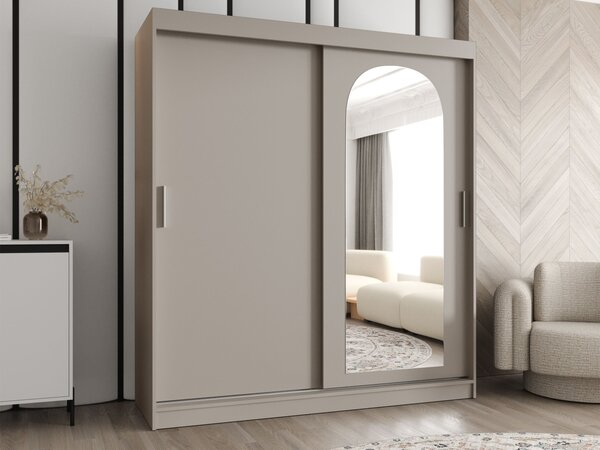 Šatní skříň Kreloin 180, Barva: černá, Zásuvky: Ano 5903211418709