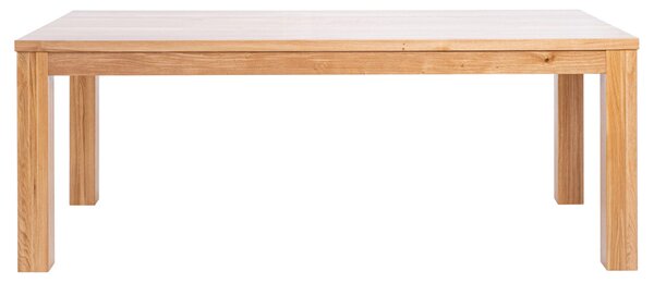 Dřevěný stůl Korund z masivního dubu lakovaný (deska 2,2 cm) - 800x800x22mm