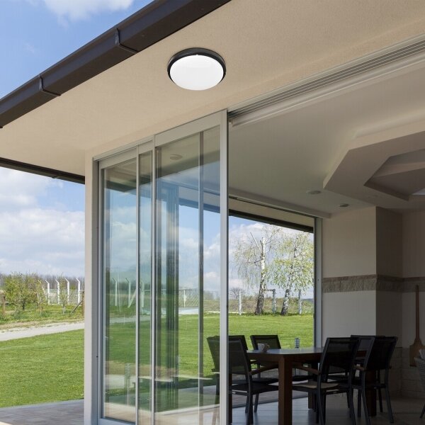 Rabalux 7407 - LED Venkovní stropní svítidlo HORT LED/15W/230V IP54 černá
