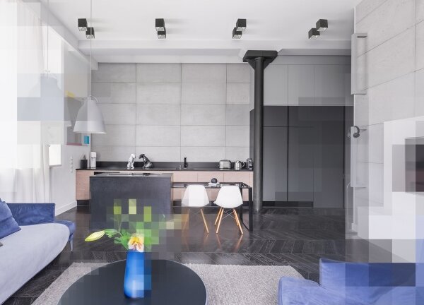 Bodové svítidlo CHLOE 1xGU10/50W/230V hranatý černá