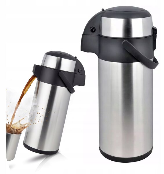 Termos na nápoje Kinghoff 3 l stříbrný