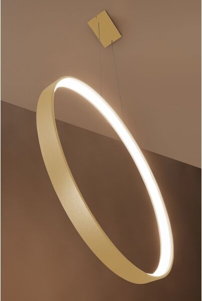 Thoro TH.175 - LED Lustr na lanku RIO LED/50W/230V CRI90 3000K pr. 78 cm zlatá