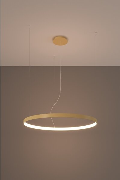 Thoro TH.174 - LED Lustr na lanku RIO LED/50W/230V CRI90 3000K pr. 78 cm zlatá