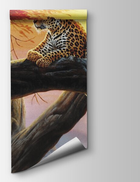 Fototapeta Leopard ležící na větvi stromu, Fototapety se zvířaty, Populární fototapety, u62925 - Tapeko.co.cz