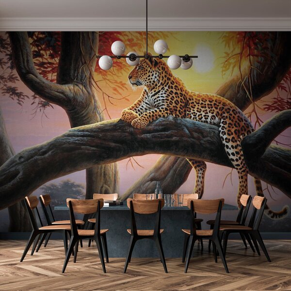 Fototapeta Leopard ležící na větvi stromu, Fototapety se zvířaty, Populární fototapety, u62925 - Tapeko.co.cz