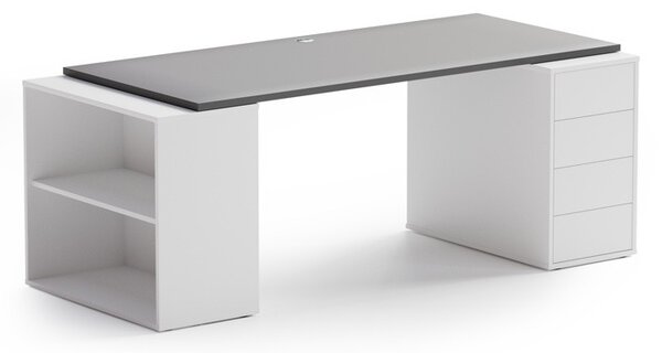 Samostatná pracovní deska BLOCK, 1600 x 800 x 25 mm, grafitová