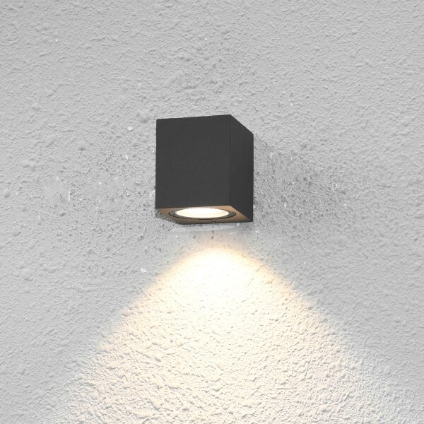 ITALUX OWL-2197-1SQ - Venkovní nástěnné svítidlo GENTA 1xGU10/40W/230V IP54 8 cm