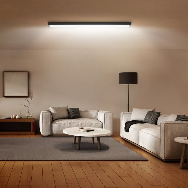 Brilagi- LED Koupelnové stropní svítidlo FRAME LED/40W/230V 120x30 cm IP44 černá