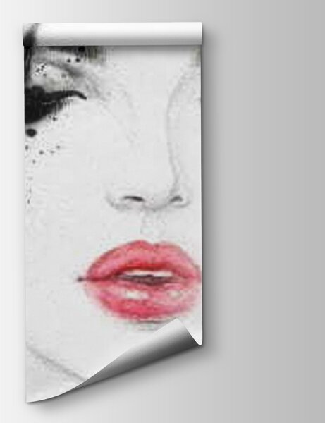 Fototapeta Žena s černou a bílou barvou, Designové fototapety na zeď, Populární fototapety, u64139 - Tapeko.co.cz