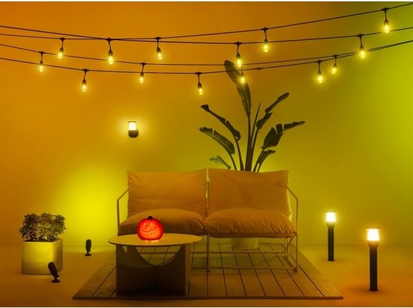 WiZ - LED RGBW Stmívatelná venkovní lampa ELPAS LED/4,8W/12/230V IP65 Wi-Fi